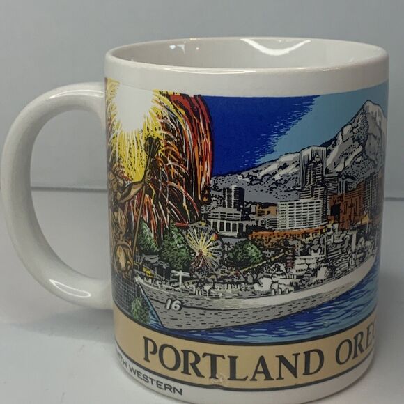 Portland Oregon Smith Western Mug City Of Roses - Picture 1 of 8